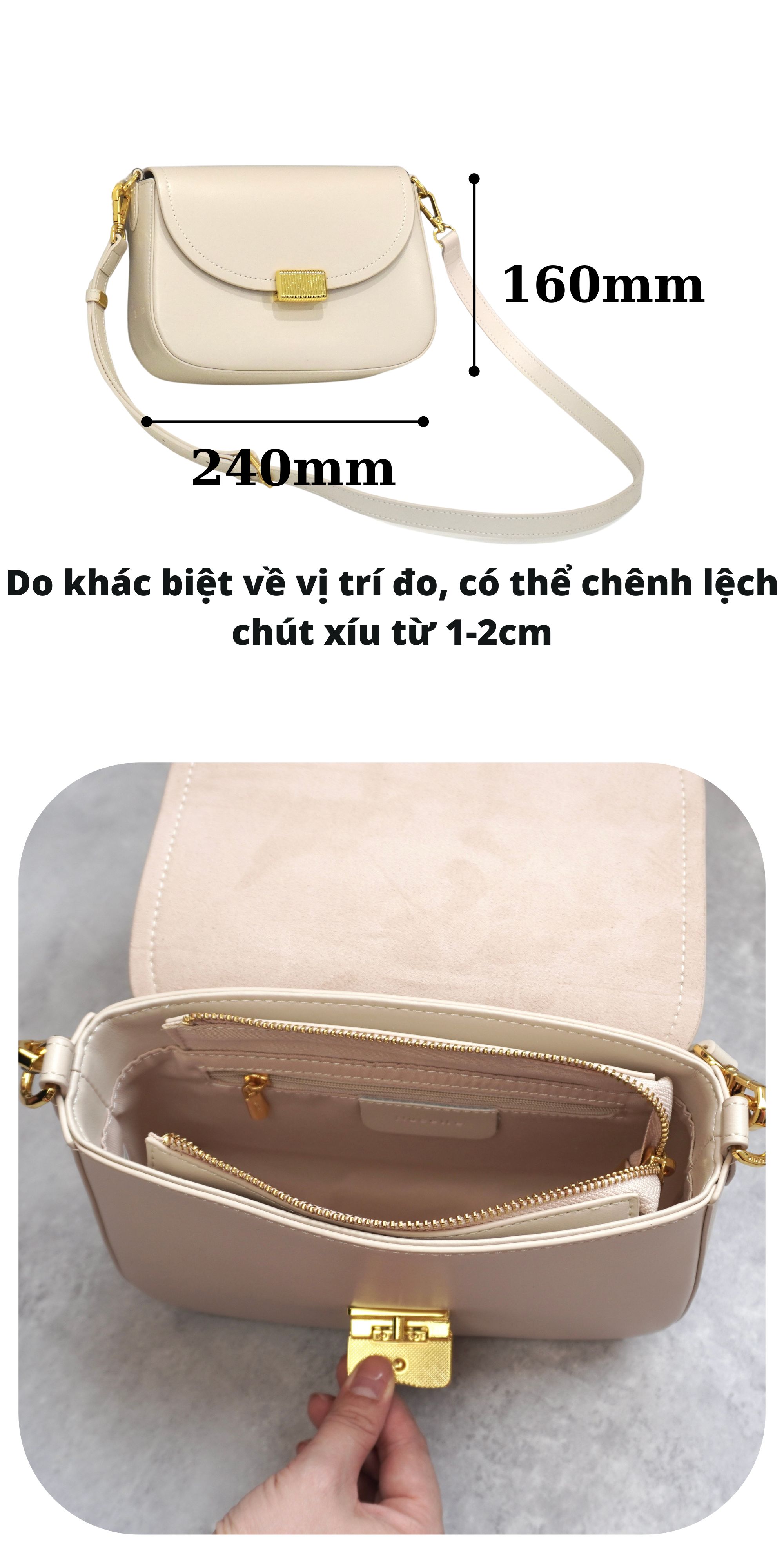 Mô tả Túi Đeo Chéo Nữ Đẹp Nucelle ViAnh Store Thời Trang Sang Trọng Đi Làm Đi Chơi 110558 - 2