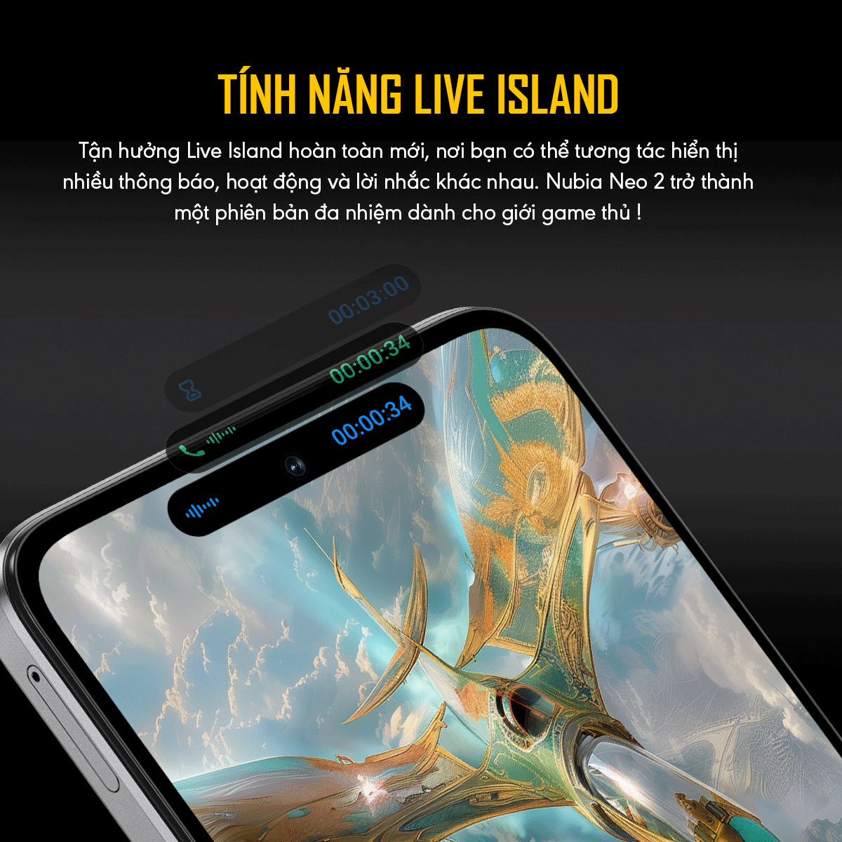 Mô tả Điện thoại Gaming Nubia Neo 2 |20(8+12)GB/256GB | 6.72'' 120Hz| Trigger Kép| Sạc nhanh 33W - 5