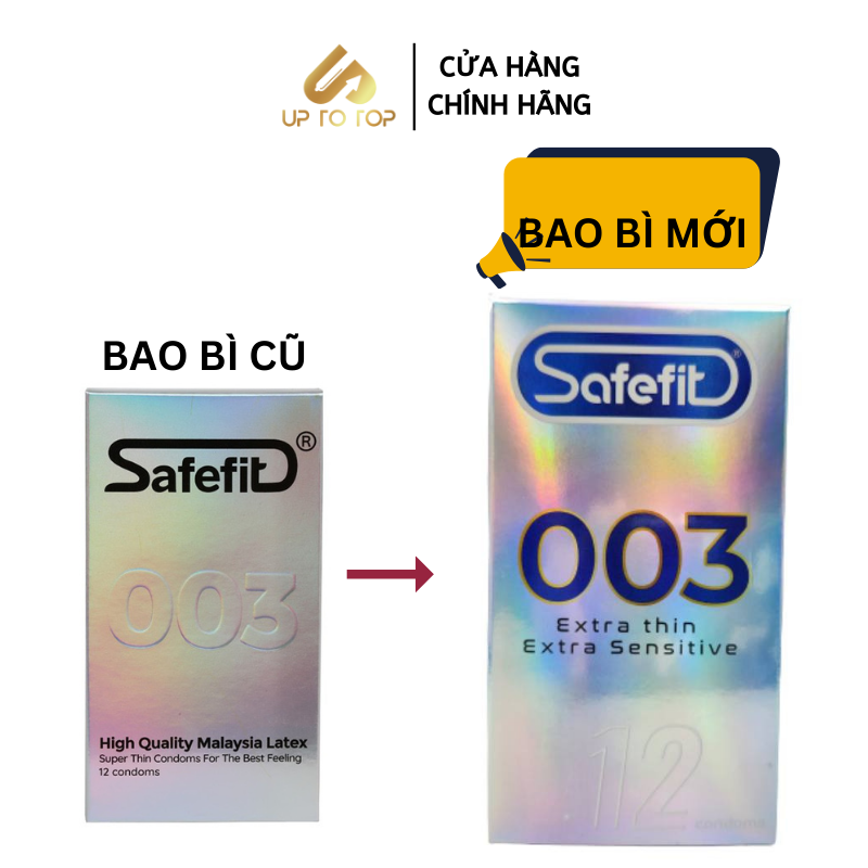 Mô tả Bao Cao Su SAFEFIT 003 Siêu Mỏng Ôm Trọn Hộp 12 Bao + Tặng Hộp 3 Bao - 3