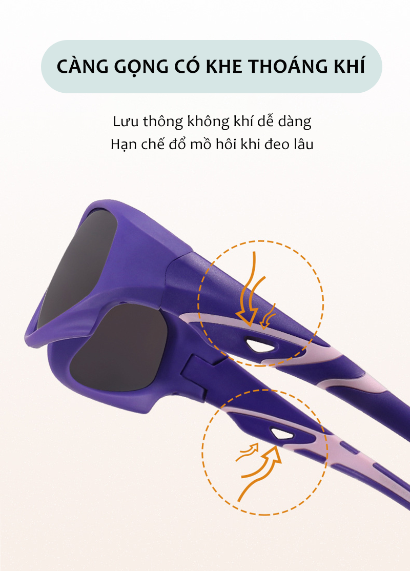 Mô tả Kính Mát Cho Bé Từ 4-12 Tuổi AORON Gọng Dẻo Chống Tia Cực Tím Đi Biển Đi Chơi Chống Nắng Bảo Vệ Mắt Bé Trai Bé Gái AK165 - 9