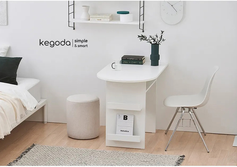 Bàn gỗ bán nguyệt KEGODA KGD91 phối cảnh