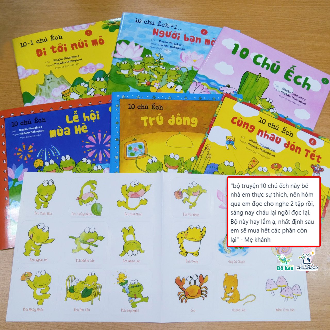 Mô tả Sách Ehon Nhật Bản - 10 Chú Ếch Đủ 3 Phần (Tái Bản Mới Nhất) - 2