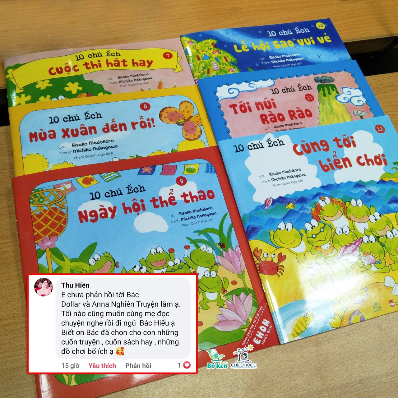 Mô tả Sách Ehon Nhật Bản - 10 Chú Ếch Đủ 3 Phần (Tái Bản Mới Nhất) - 7