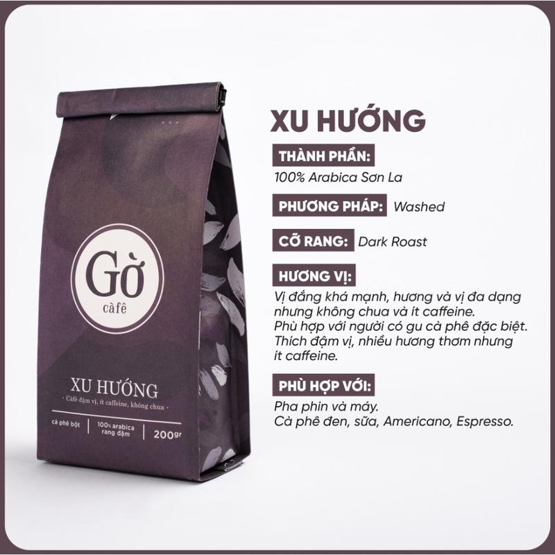 Gờ cafe gu XU HƯỚNG (đắng mạnh, ít caffeine) 100% ARABICA RANG ĐẬM, cà ...