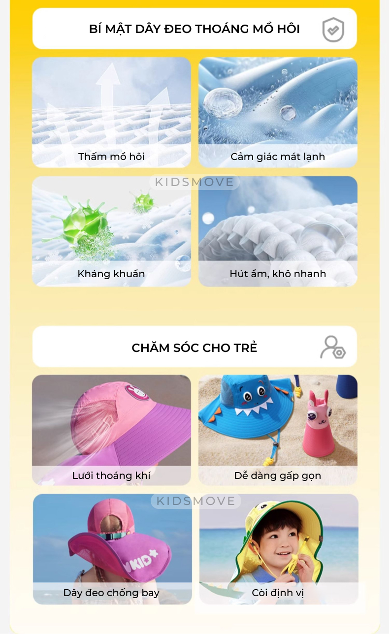 Mũ chống nắng Lemonkid họa tiết 3D