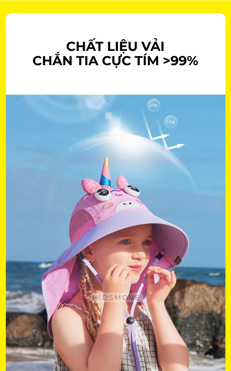 Mũ chống nắng Lemonkid màu sắc tươi sáng