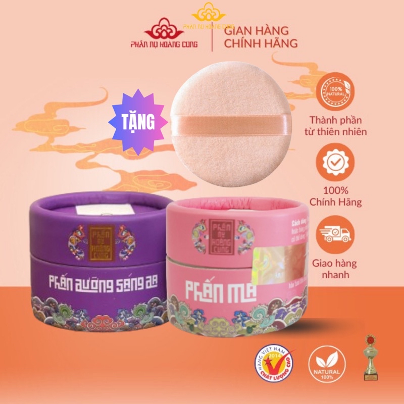 Mô tả Combo Phấn Dưỡng Sáng Da và Phấn Má Hồng Phấn Nụ Hoàng Cung 25g - 1