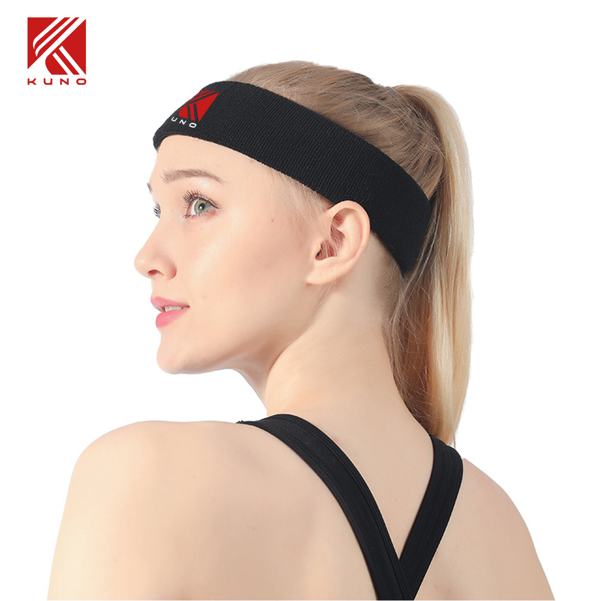 Mô tả Băng Đô Thể Thao KUNO Chất Liệu Cotton Nam Nữ Băng Đô Đeo Trán Thấm Hút Mồ Hôi - 5