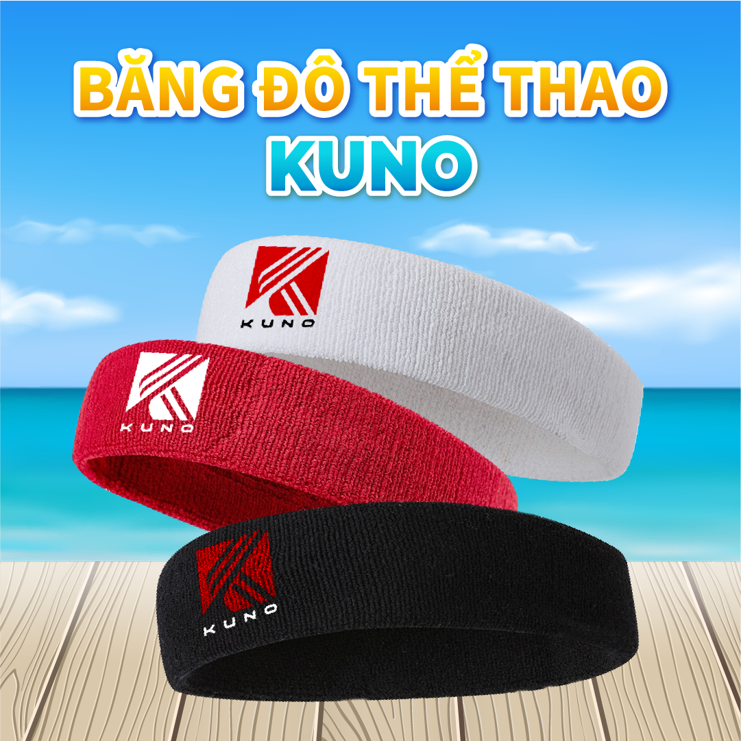 Mô tả Băng Đô Thể Thao KUNO Chất Liệu Cotton Nam Nữ Băng Đô Đeo Trán Thấm Hút Mồ Hôi - 1