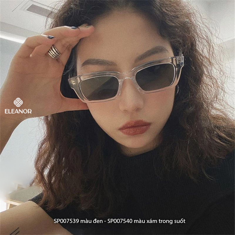 Mô tả Kính râm nam nữ Eleanor Accessories dáng chữ nhật phụ kiện trang sức thời trang kính mát 7539 - 4