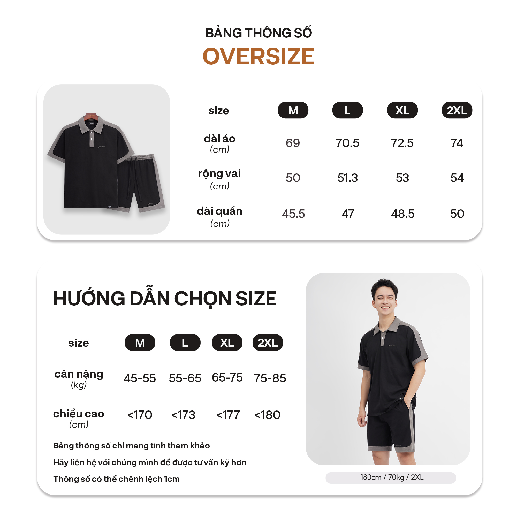 Mô tả Bộ Polo Cotton Cộc Tay Ver2 Thêu Ngực PATTERN PB010 - 1