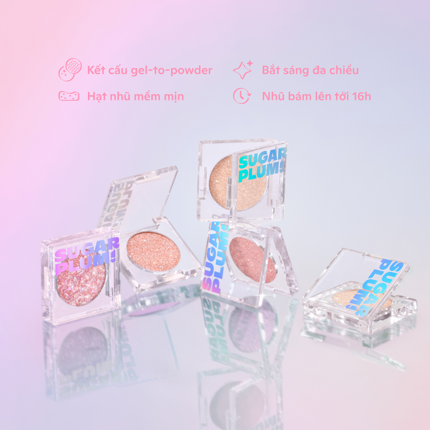 Mô tả Nhũ Mắt Thuần Chay SUGARPLUM Pixie Bae Glitter Eyeshadow (2.5g) - 1