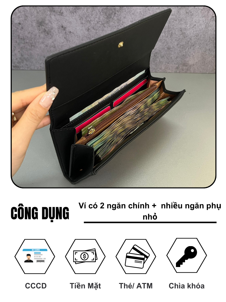 Ví Nữ Dài Cầm Tay PERFECT FOR YOU PFY02 - Hình ảnh 3