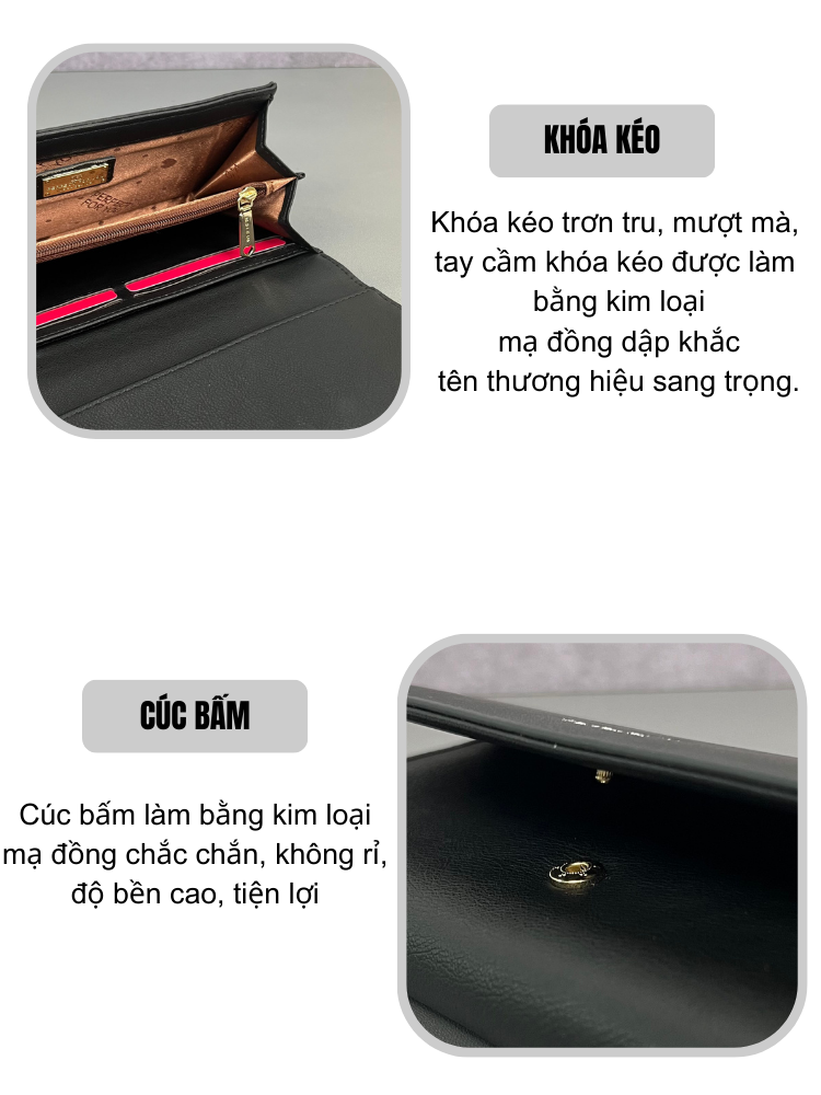 Ví Nữ Dài Cầm Tay PERFECT FOR YOU PFY02 - Hình ảnh 7