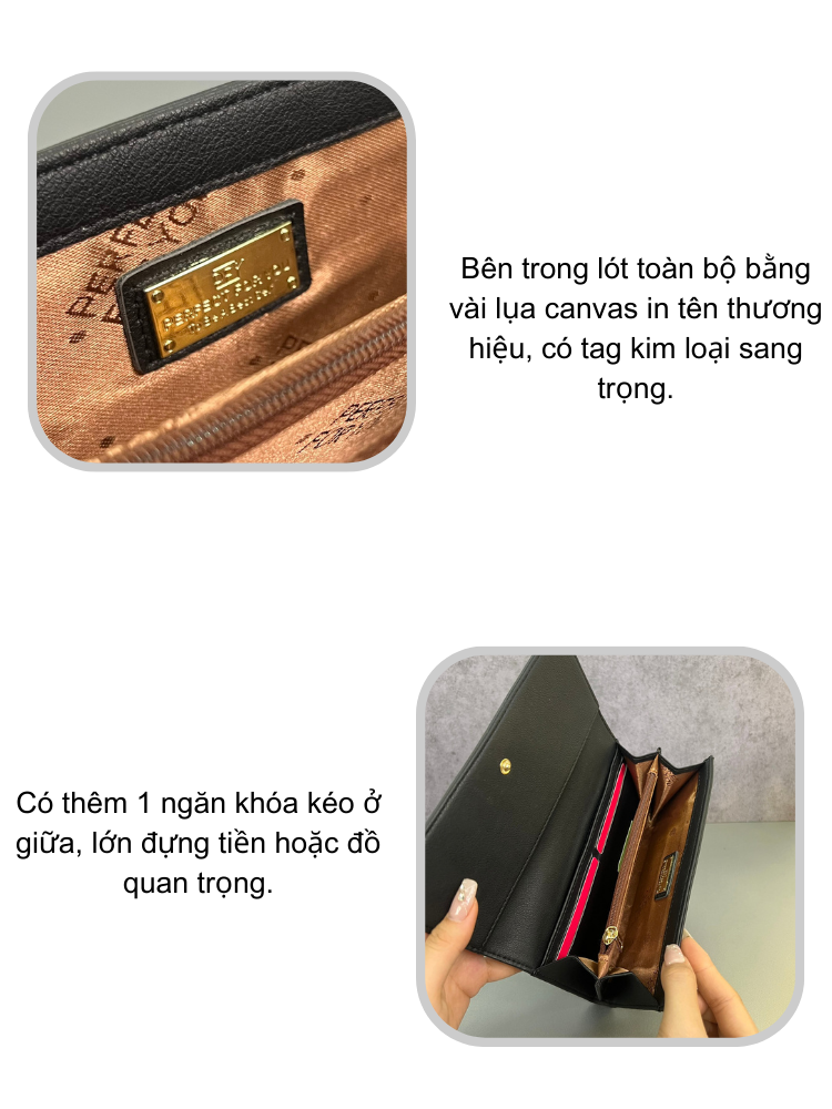 Ví Nữ Dài Cầm Tay PERFECT FOR YOU PFY02 - Hình ảnh 8