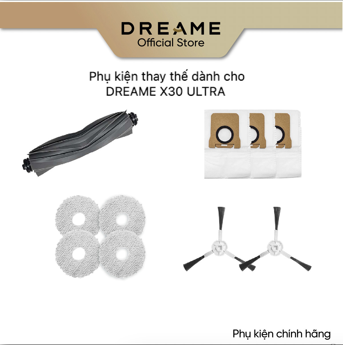 Mô tả Phụ kiện thay thế dành cho Dreame X30 Ultra bản quốc tế - Phụ kiện chính hãng - 1