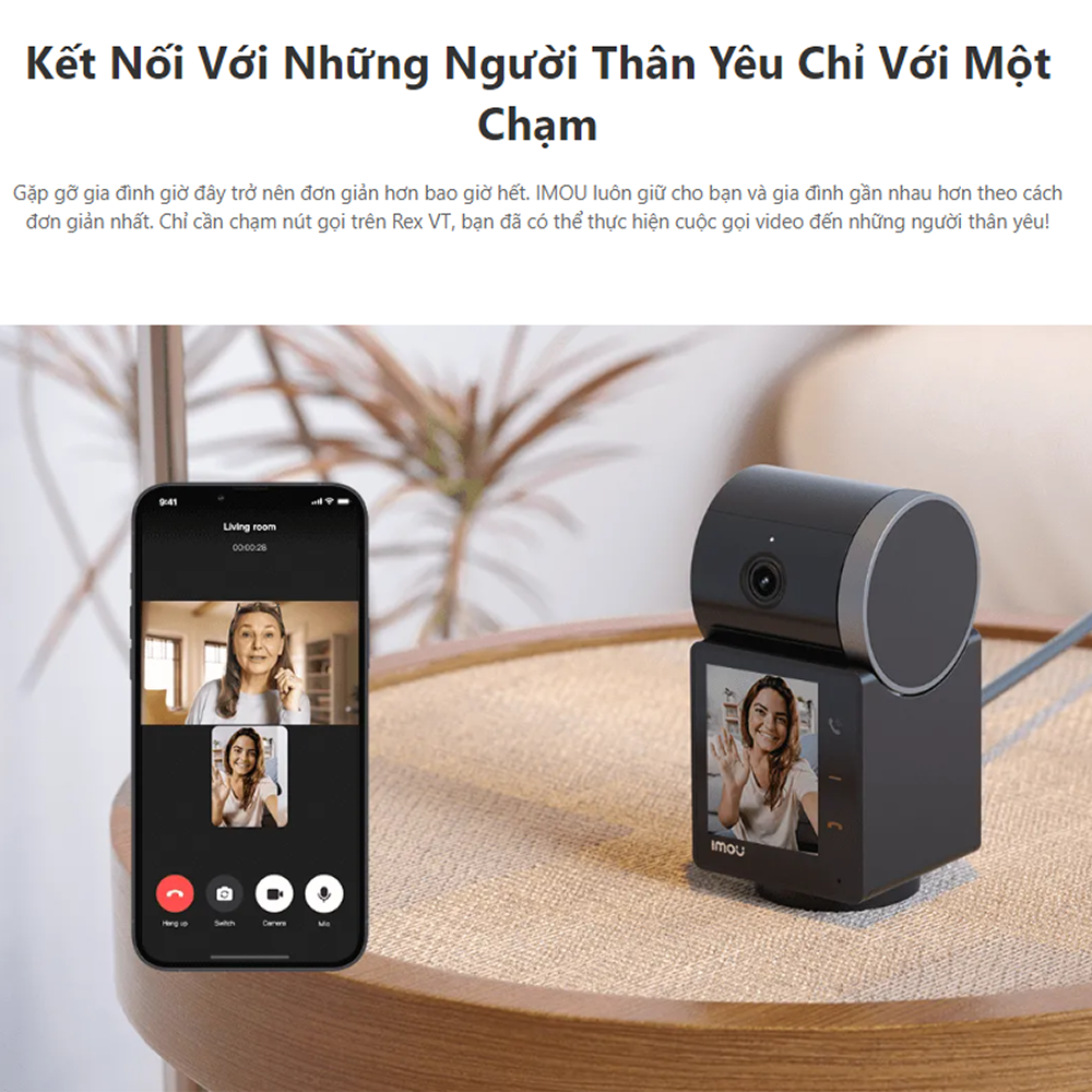 [5M] Camera Imou Rex VT - Rex VT Pro 5M, 3K Tích Hợp AI, Gọi Video ...