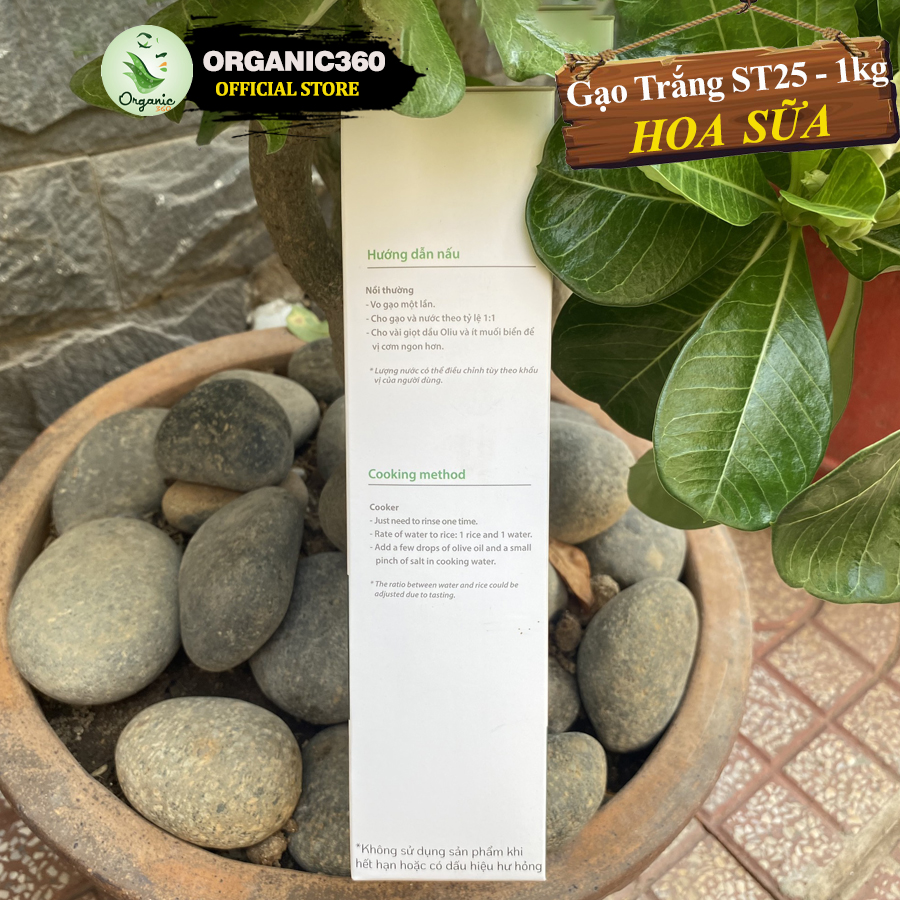 Mô tả Gạo Trắng ST25 Hữu Cơ HOA SỮA Loại 1 Dẻo Thơm Ngon Organic White Rice 1kg - 2