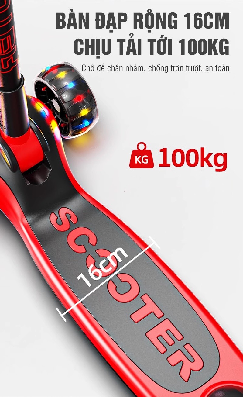 Xe trượt Scooter BBT Global KM984 phanh chân