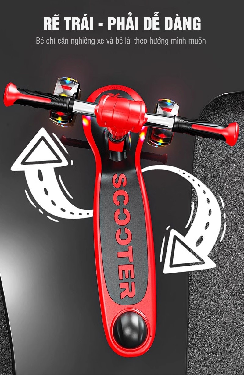 Xe trượt Scooter BBT Global KM984 tay lái