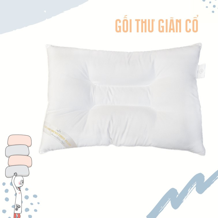 Mô tả Ruột gối thư giãn cổ Everon Micrelax 45*65 (Độ cao 10cm. Độ mềm trung bình) - 1