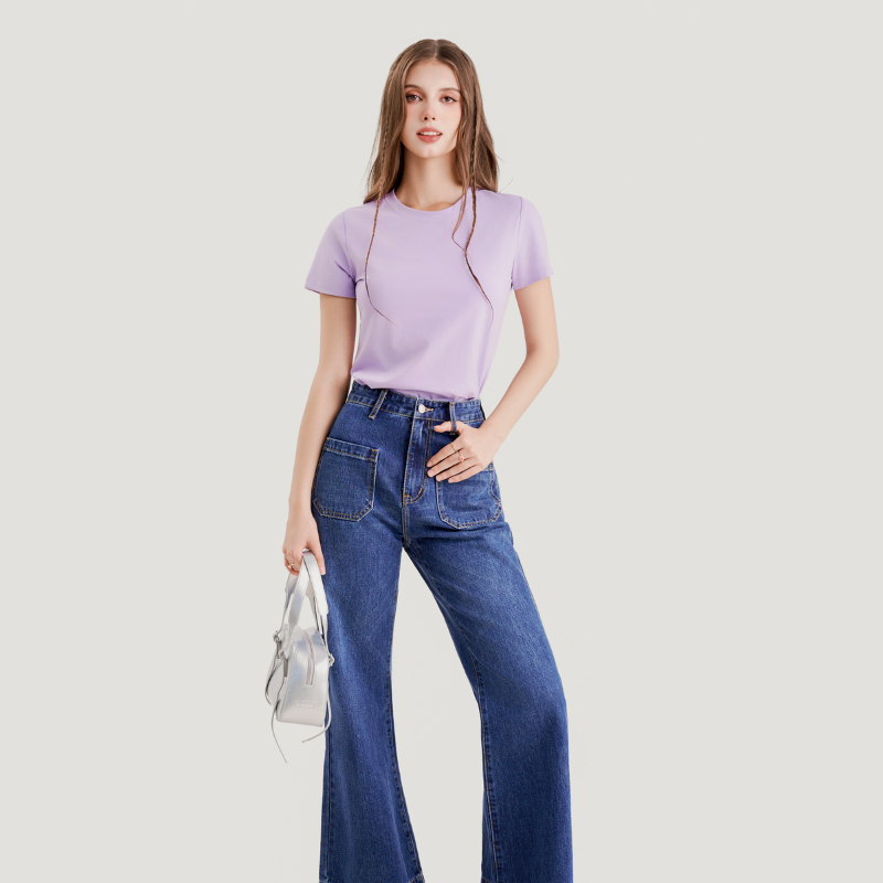 Mô tả Áo thun nữ MARC FASHION tay ngắn basic CBGN068822 - 1