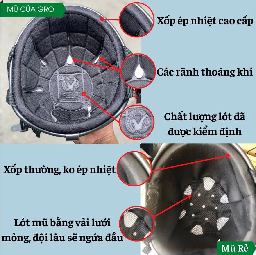 Mô tả Mũ bảo hiểm phượt nửa đầu nhiều màu cao cấp có kính giá rẻ cho nam và nữ bảo hành 12 tháng có tem CR - 2