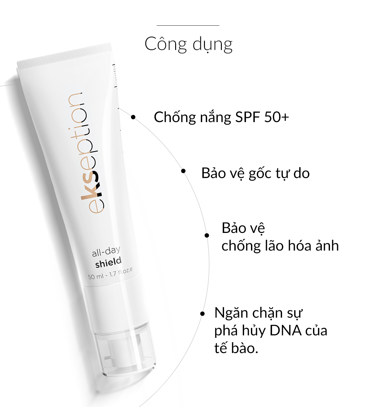 Mô tả Kem chống nắng Phổ rộng thế hệ mới Ekseption All Day Shield 50ml (mẫu mới) - 7