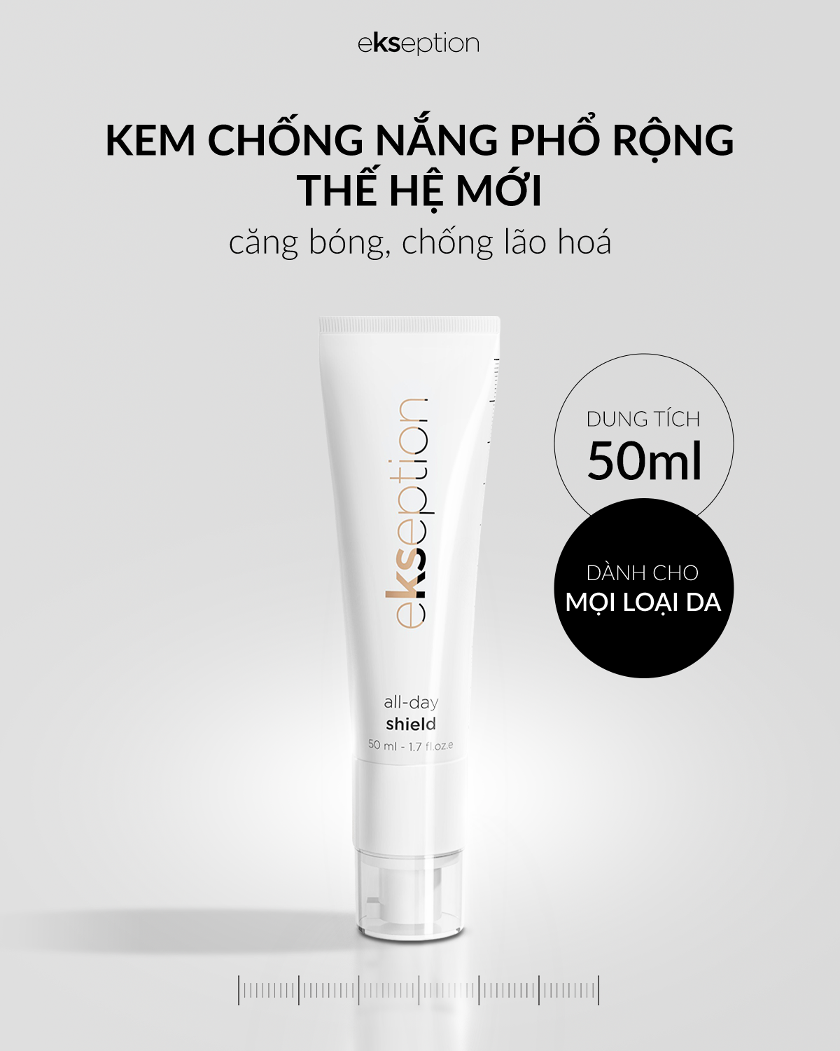 Mô tả Kem chống nắng Phổ rộng thế hệ mới Ekseption All Day Shield 50ml (mẫu mới) - 1