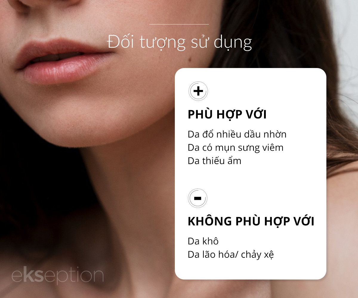 Mô tả Serum kẽm Ekseption Hyaluronic ZnPCA, HA + 1% ZnPCA giảm mụn, kiềm dầu 75ml - 6