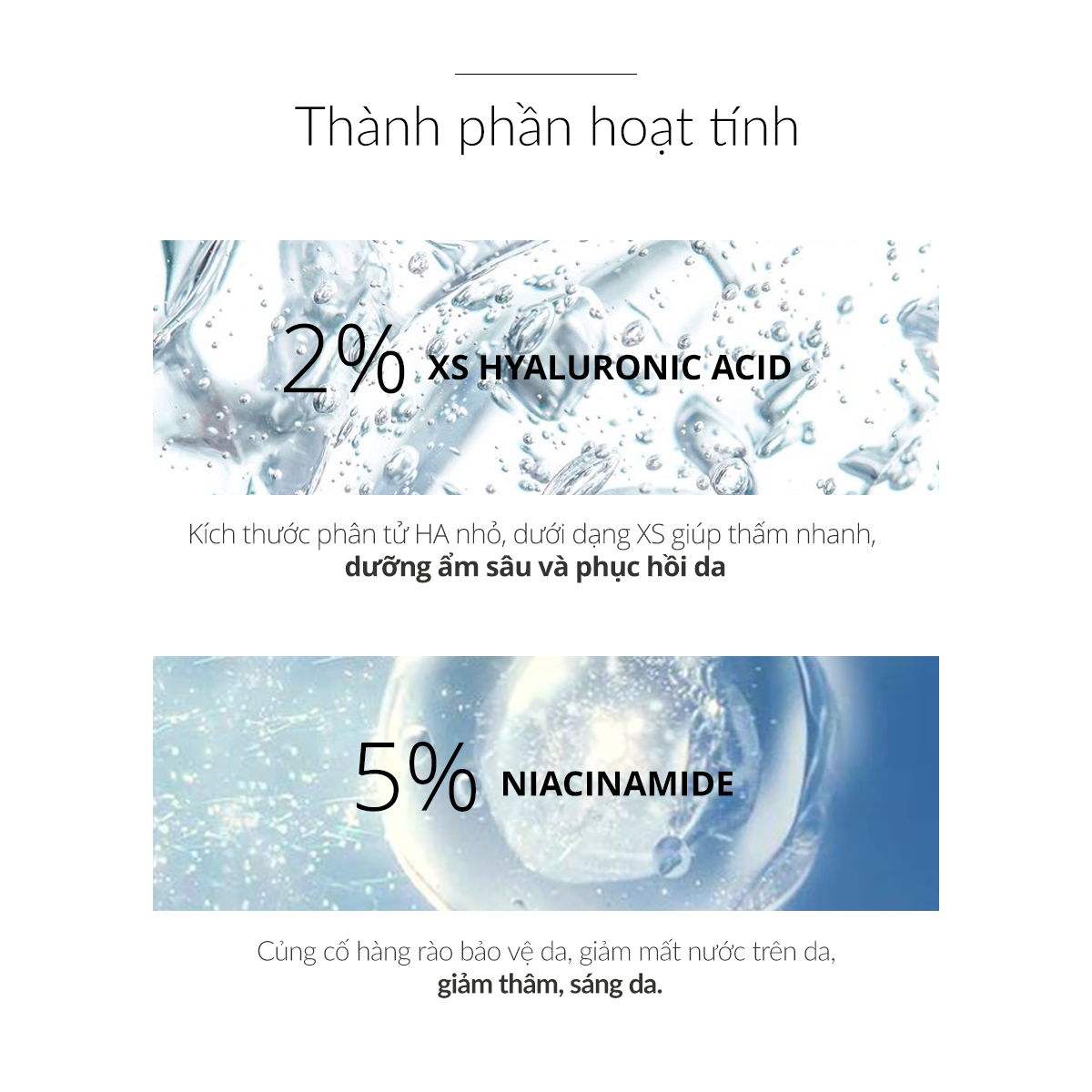 Mô tả Serum HA + 5% B3 sáng da, mờ thâm mụn Ekseption Hyaluronic Niacin 75ml - 3