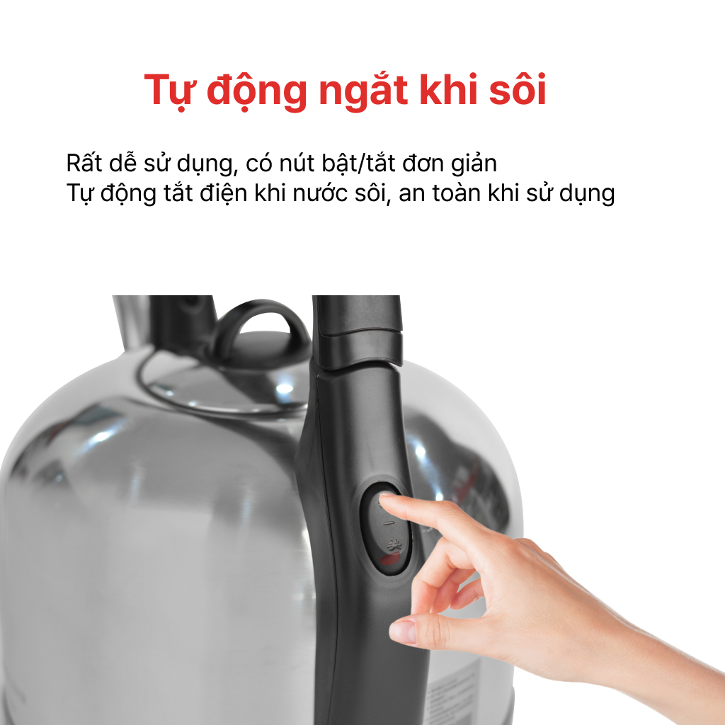 Mô tả ẤM ĐIỆN ĐUN NƯỚC SIÊU TỐC INOX 304 4.2L, HAPPYCOOK - 7