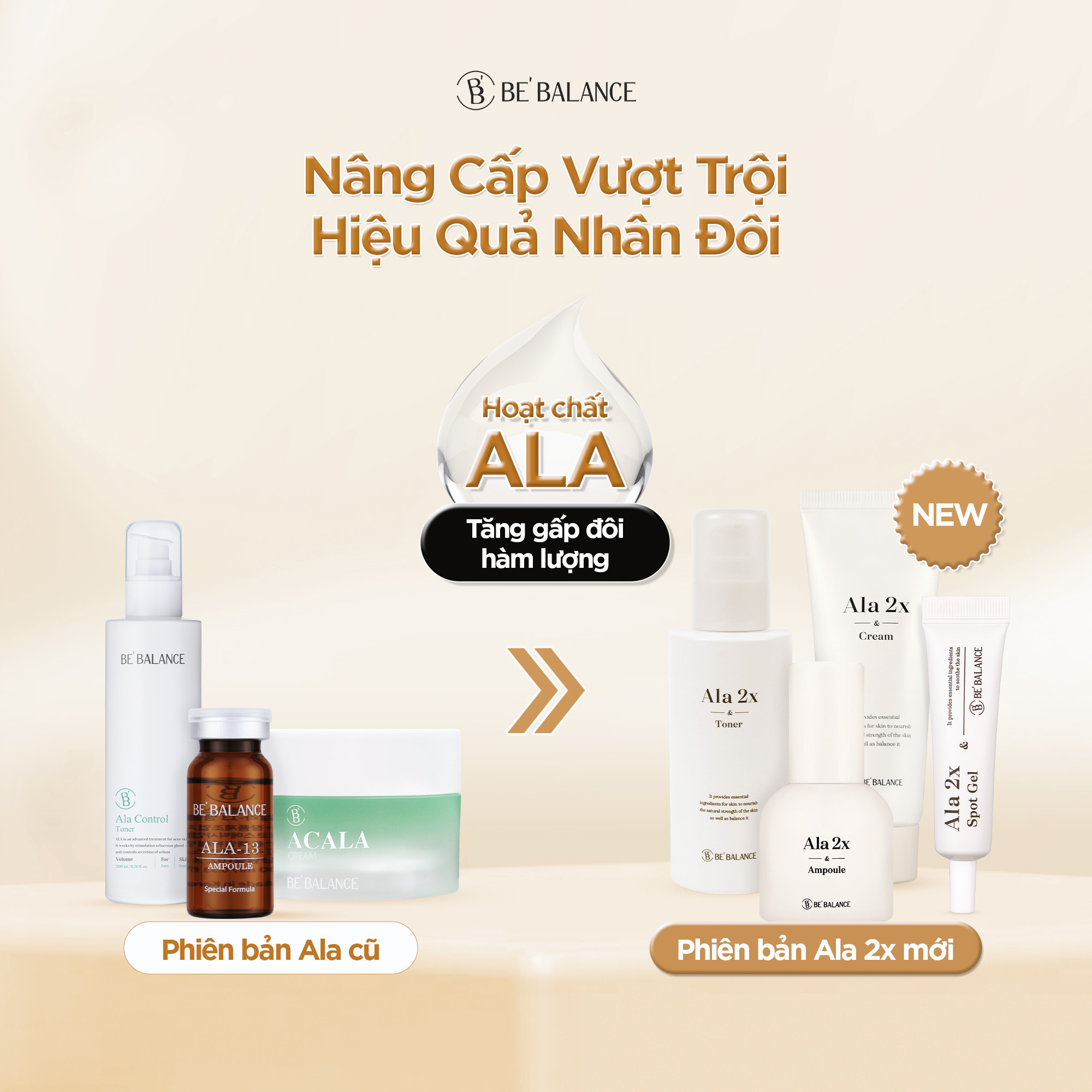 Mô tả Nước Hoa Hồng Toner Giảm Mụn Be'Balance ALA 2X TONER giúp Chăm Sóc Da có Vấn Đề về Mụn 150ml - 2