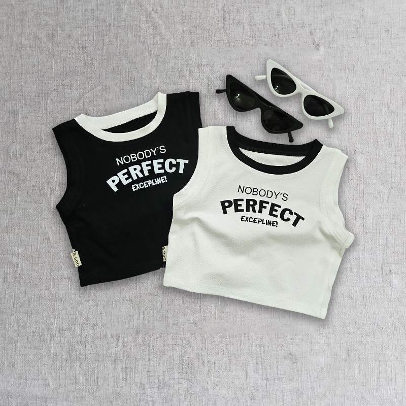 Mô tả Áo Croptop Sát Nách Lé Cổ BabyBoo Hình In NOBODY Cho Bé Gái Cực Sành Điệu - PIBO-CRSN02 - 1