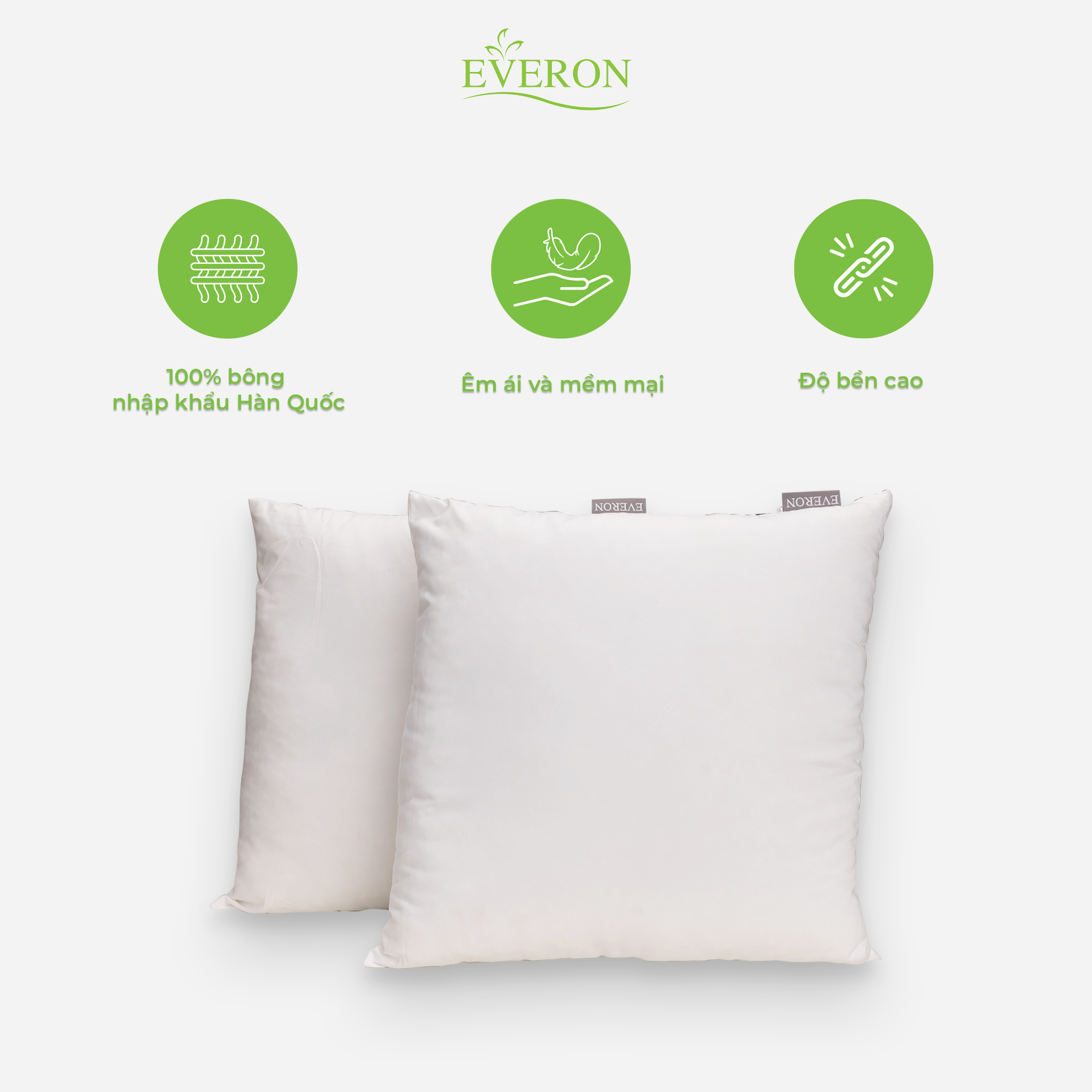 Mô tả Ruột gối tựa Everon cao cấp các kích thước (Giá cho 1 sản phẩm) - 1