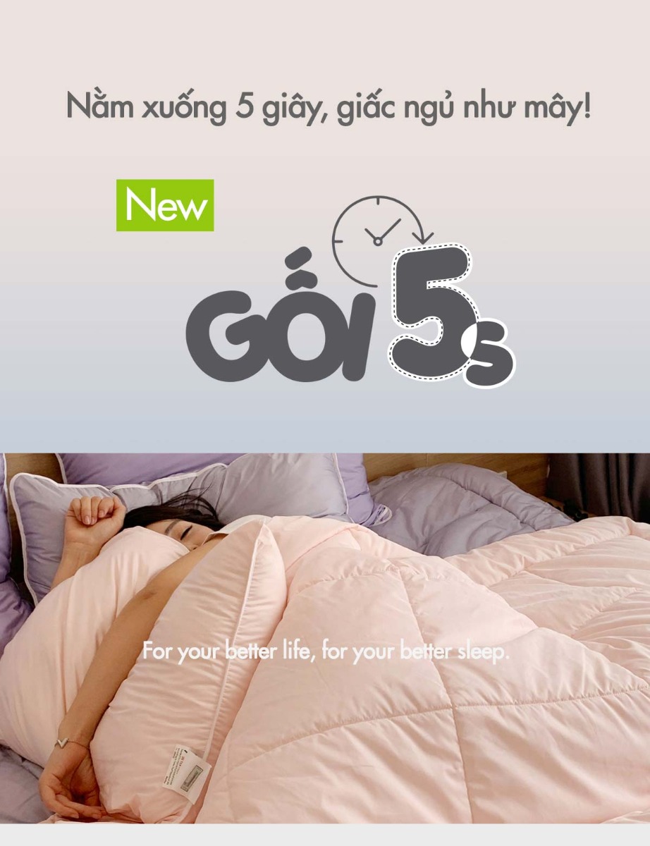 Mô tả Ruột gối cao cấp 5s Everon 45x65 cm( độ cao 16cm, Rất mềm) - 1