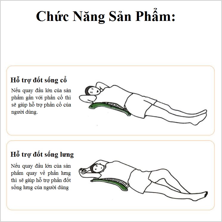 Mô tả Khung Tựa Lưng, Hỗ Trợ Đĩa Đệm, Khung Mát Xa Cổ Vai Gáy, Dụng Cụ Hỗ Trợ Massage Lưng Cỡ Lớn Chính Hãng Amalife - 7