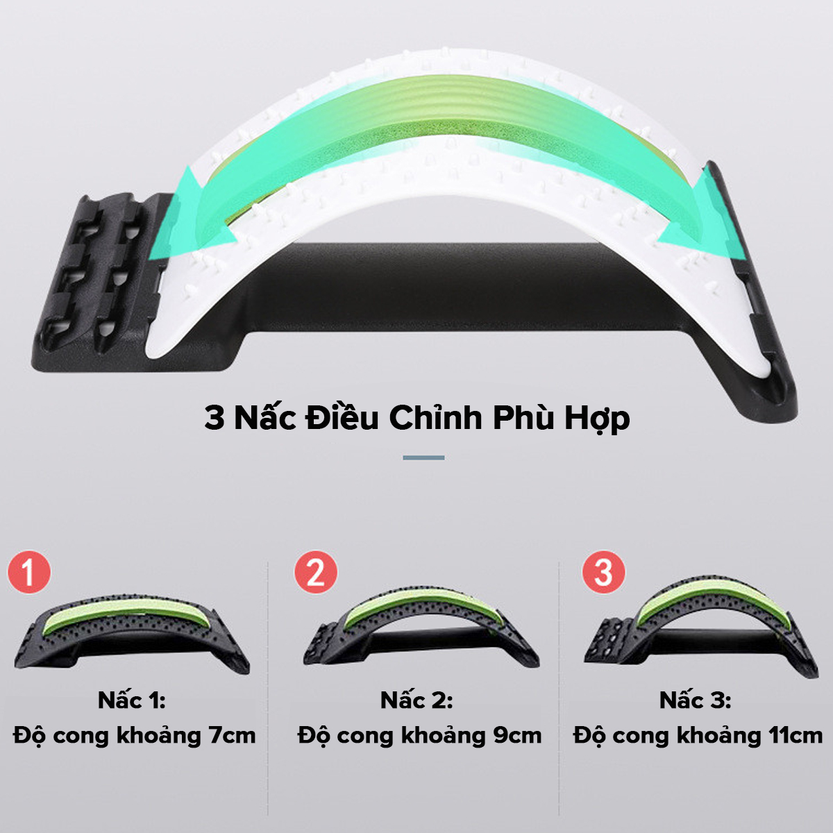 Mô tả Combo 2 Khung Tựa Lưng Gai Nhỏ Mát Xa Hãng Amalife Khung Ngả Lưng Nhựa Massage Đĩa Đệm, Cổ Vai Gáy, Đệm Lưng Ghế Ô Tô - 2