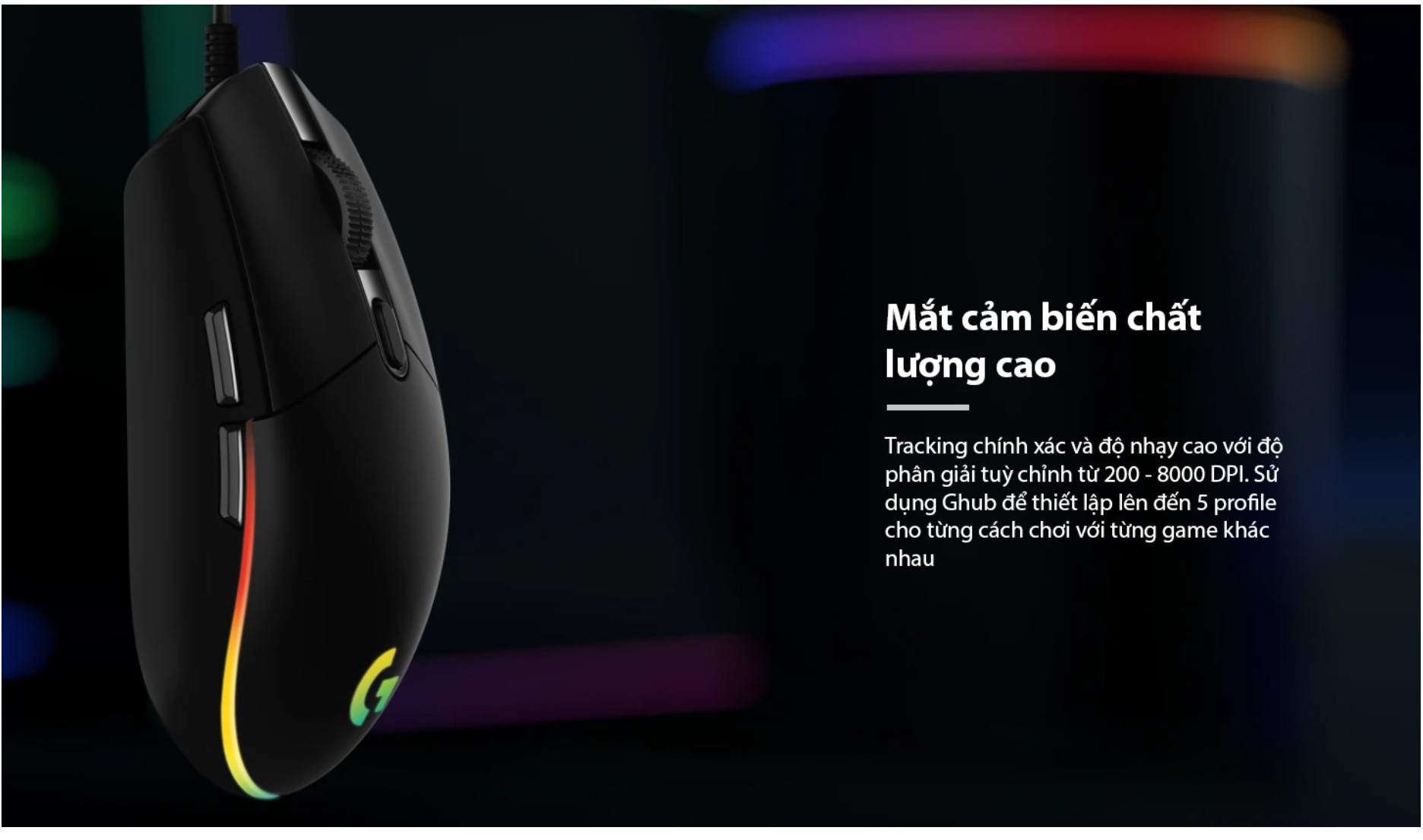Chuột Gaming LOGITECH G102 Gen2 LightSync (LED RGB , DPI 200-8000DPI ...