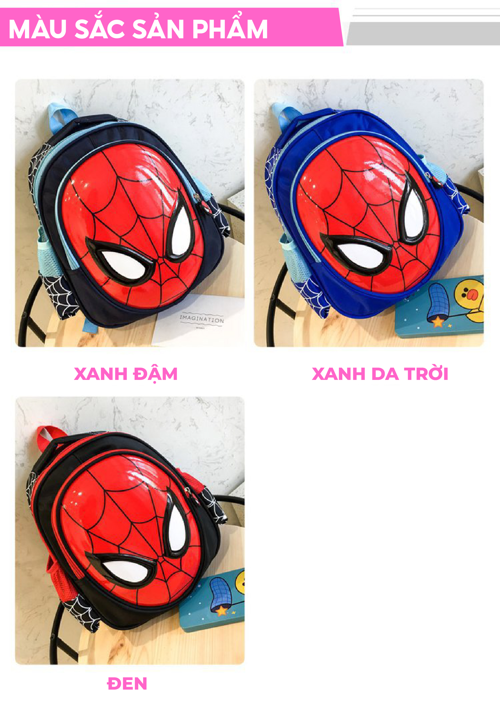 Mô tả Balo cho bé trai đi học mẫu giáo mầm non 1989KIDS SHOP hình siêu nhân,chống thấm nước,siêu nhẹ,kích thước 30cm*13cm*26cm - 9