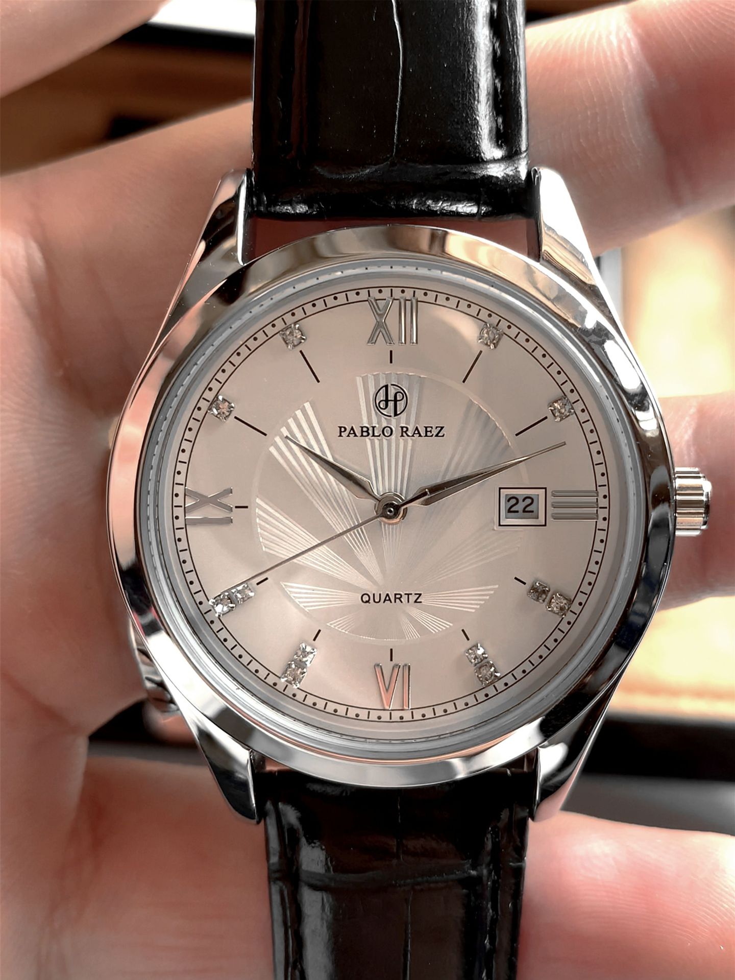 Đồng hồ nam chính hãng PABLO RAEZ lịch chuyển động thạch anh sang trọng ...