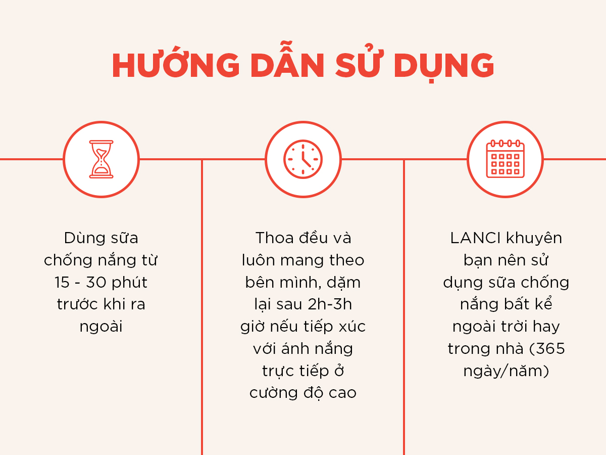 Mô tả Sữa chống nắng dưỡng ẩm LANCI làm sáng da, chống tia UV, không gây bết dính 50g - 10