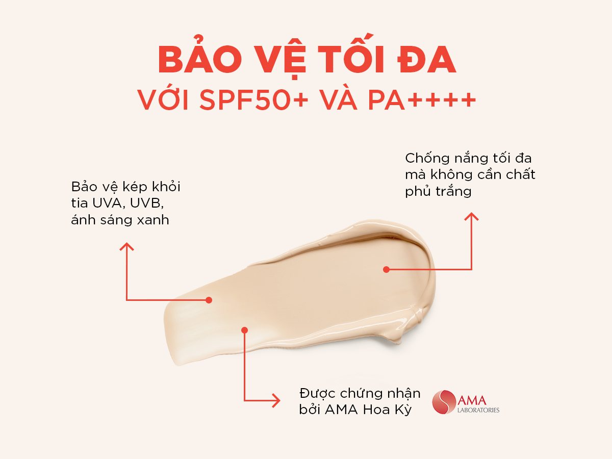 Mô tả Sữa chống nắng dưỡng ẩm LANCI làm sáng da, chống tia UV, không gây bết dính 50g - 3