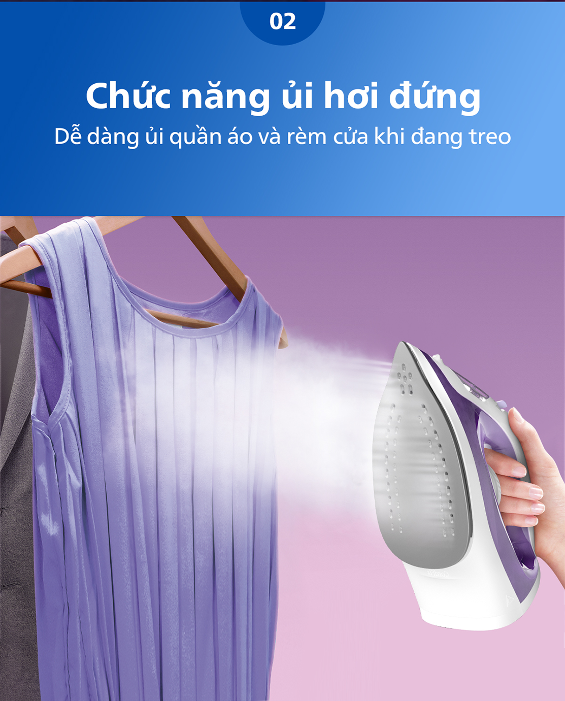 Mô tả BÀN ỦI HƠI NƯỚC Philips DST1040/30 | 2000W | mặt đế chống dính - Hàng Chính Hãng - 5