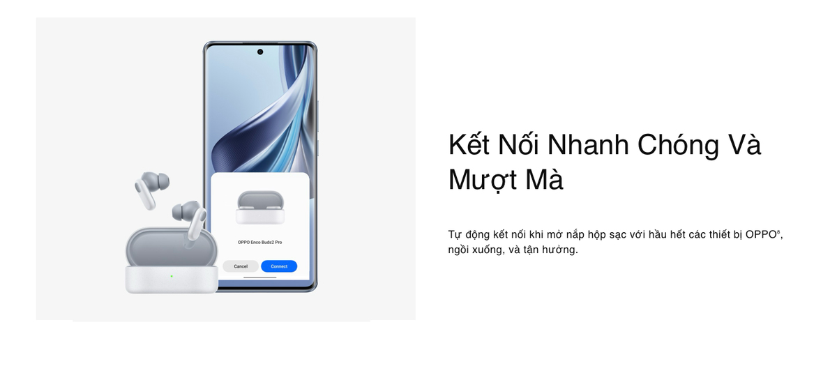 Mô tả Tai nghe Bluetooth Không dây OPPO Enco Buds 2 Pro | 38 giờ phát nhạc | Công thái học | Khử ồn AI | - Hàng chính hãng - 11