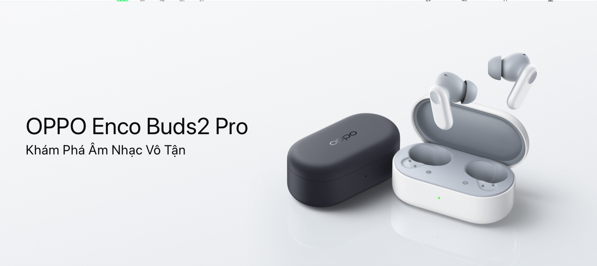 Mô tả Tai nghe Bluetooth Không dây OPPO Enco Buds 2 Pro | 38 giờ phát nhạc | Công thái học | Khử ồn AI | - Hàng chính hãng - 1