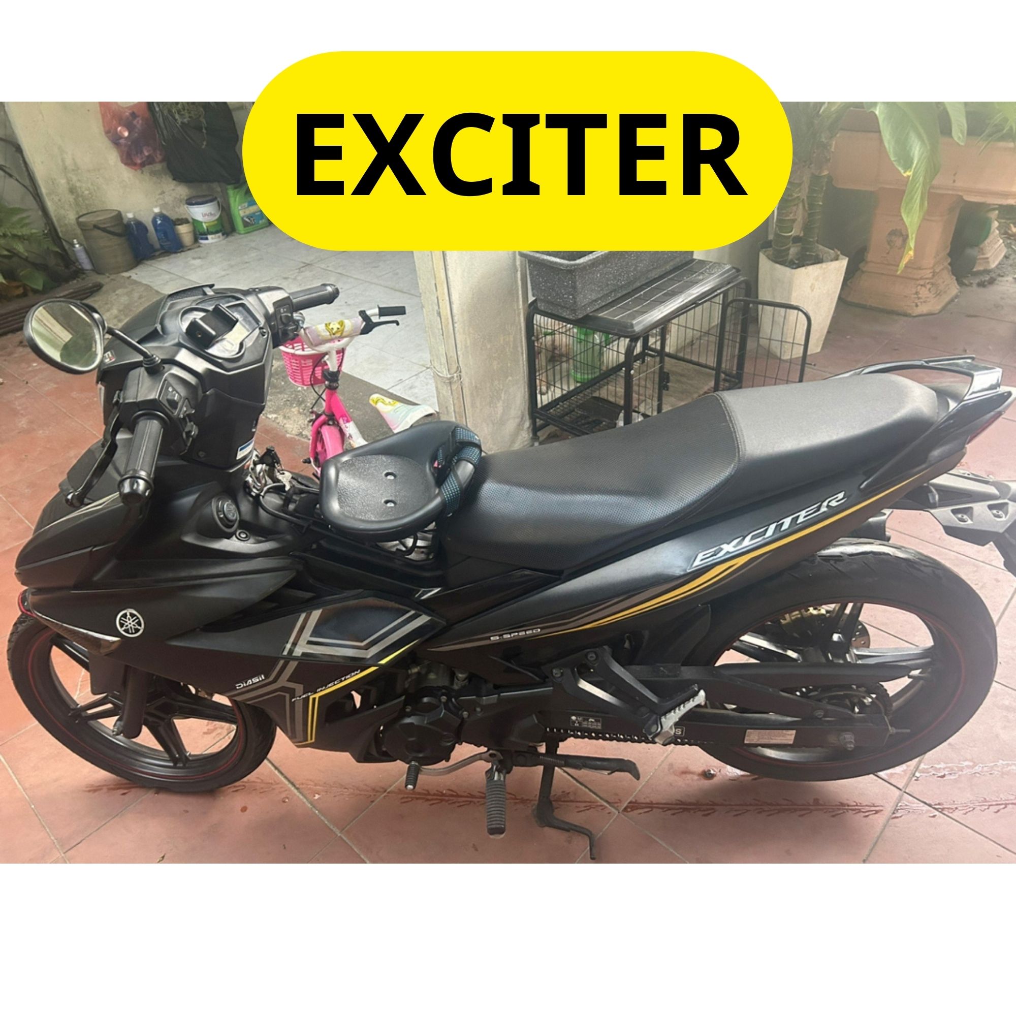 Yên ghế ngồi xe Exciter exciter 125 exciter 150 155 ghế đi xe máy  exciter yên nhựa có ốc đi xe máy