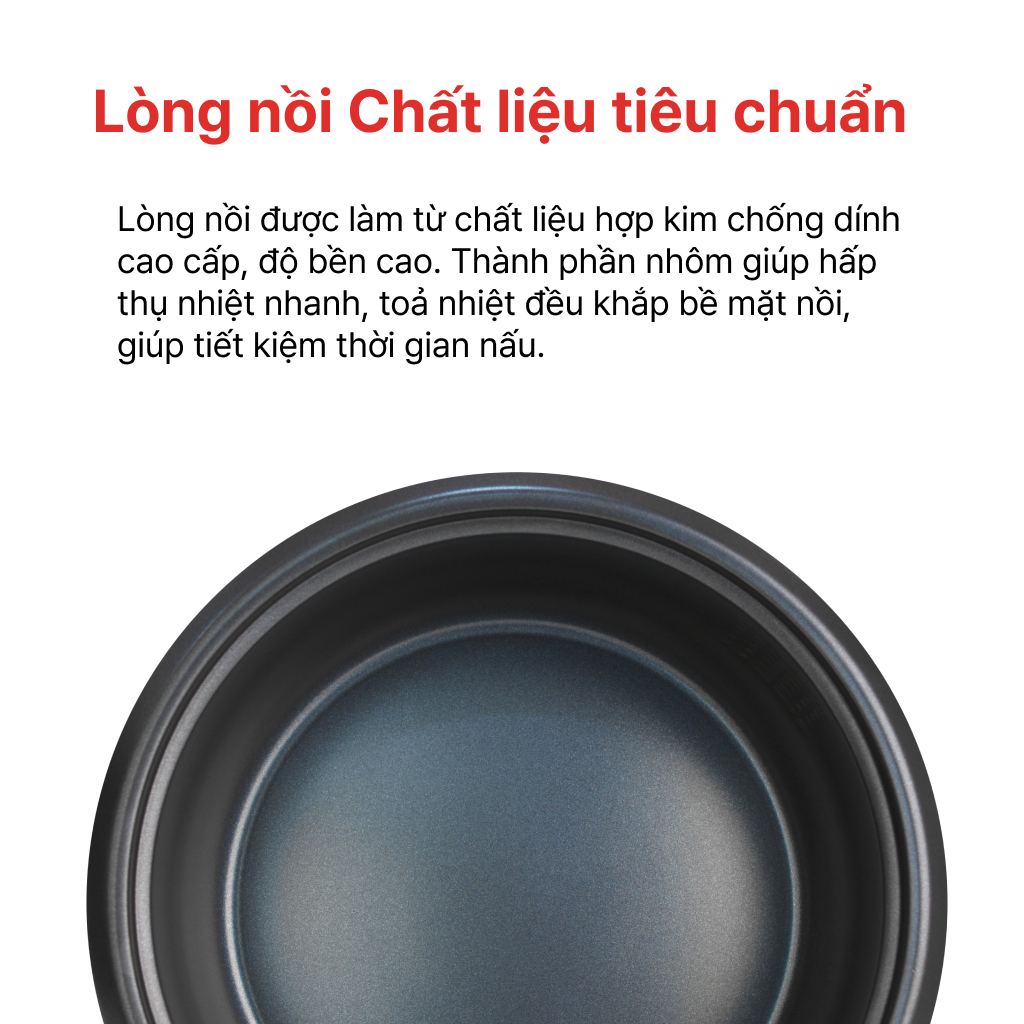 Mô tả Nồi cơm điện nắp rời BIG SIZE 3.6, 5.6, 8 Lít HAPPYCOOK - 4