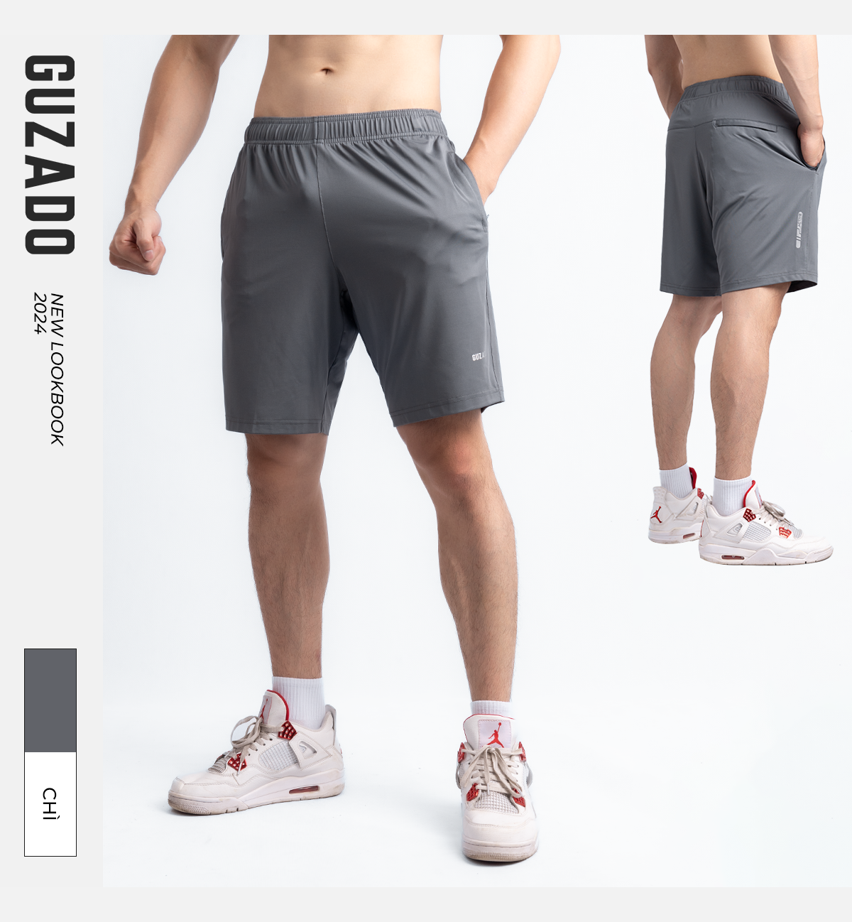 Quần đùi nam thoáng mát Guzado