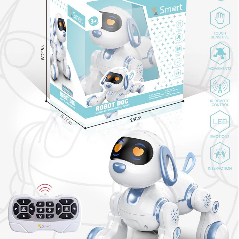 chó robot thông minh cho bé - Đồ chơi tương tác có điều khiển, cảm ứng ...